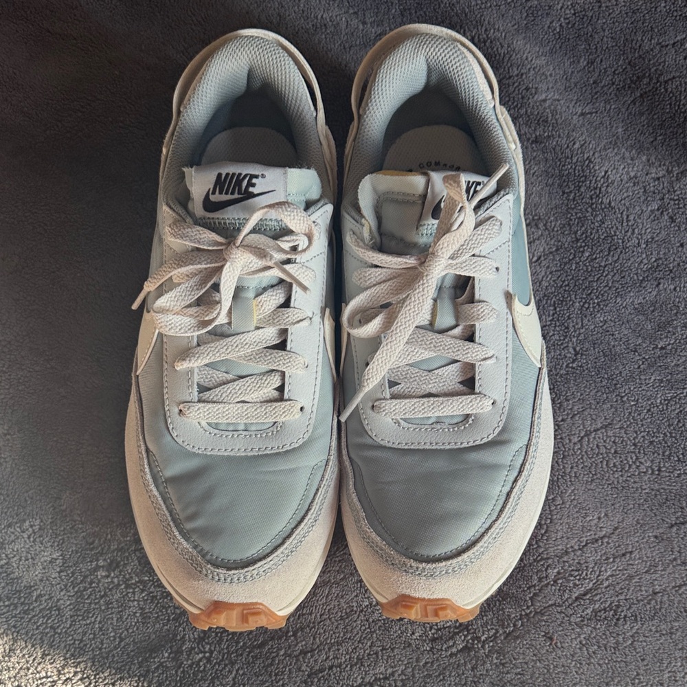 Nike waffle Light pumice/blu Sneakers